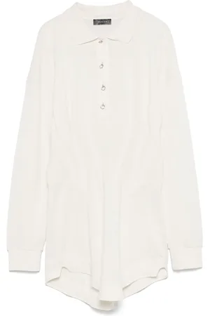 MUGLER Corseted polo mini dress