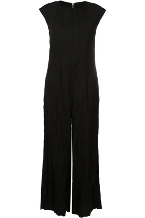 Uma Raquel Davidowicz Crinkled-finish wide-leg jumpsuit
