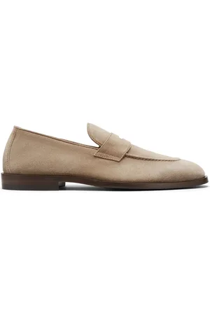 Brunello Cucinelli Suede penny loafers