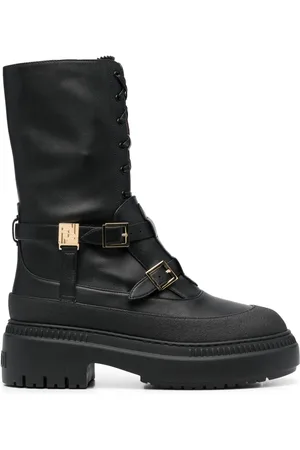 Fendi Delfina leather biker boots