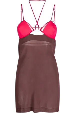 Nensi Dojaka Cut-out cotton minidress