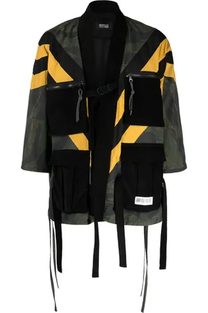 MOSTLY HEARD RARELY SEEN Graphic-print panelled jacket