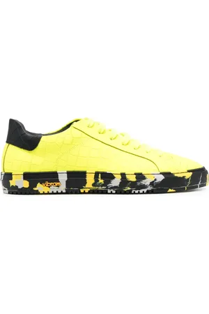 HIDE&JACK Embossed crocodile effect leather sneakers