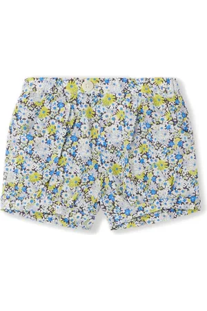 BONPOINT Square floral-print cotton shorts
