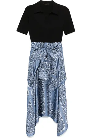 Maje Panelled midi dress