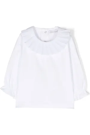 PATACHOU Ruffle-collar stretch-cotton blouse