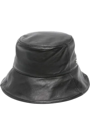 HELEN Whitney leather bucket hat