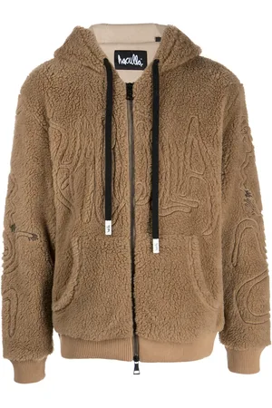 HACULLA Faux-shearling zip-up hoodie