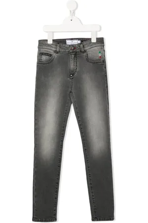 Philipp Plein Hexagon mid-rise slim-cut jeans