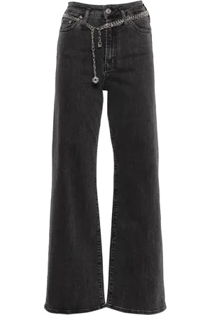 Maje High-rise wide-leg jeans