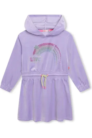Billieblush Rhinestone-embellished hooded dress