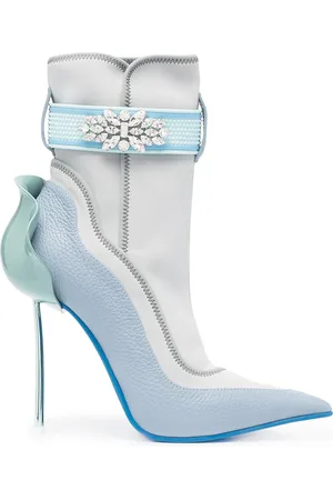LE SILLA Crystal-embellished ankle boots