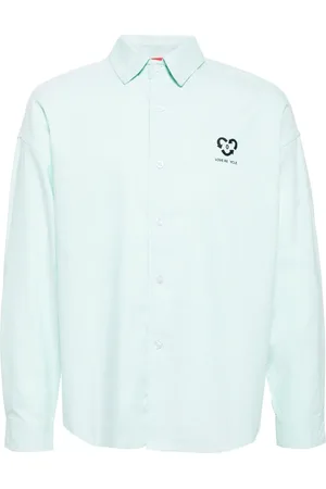 Ground Zero Recycle logo-print cotton shirt