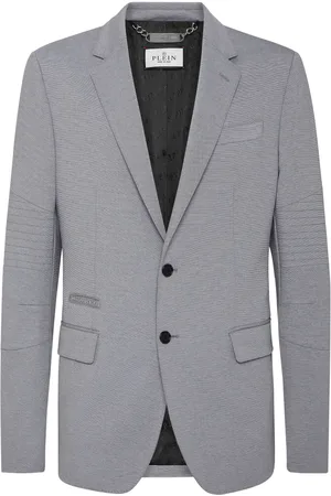 Philipp Plein Logo-patch jersey blazer