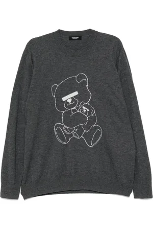 UNDERCOVER Jacquard logo motif jumper