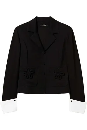 Twin-Set Floral-appliqu?? blazer