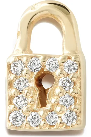 Sydney Evan 14kt yellow diamond stud earring