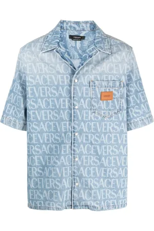 VERSACE Allover denim shirt