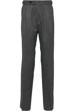 MAN ON THE BOON. Flannel wool-blend trousers