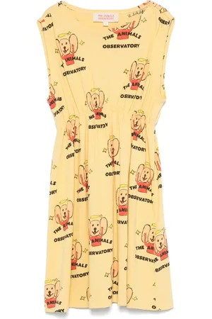 The Animals Observatory Logo-print dress