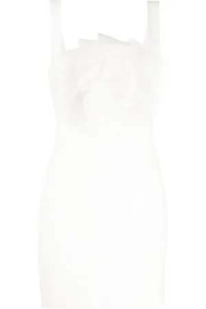 Cynthia Rowley Flower-appliqu?? sleeveless minidress