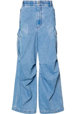 Marni Logo-embroidered cargo jeans