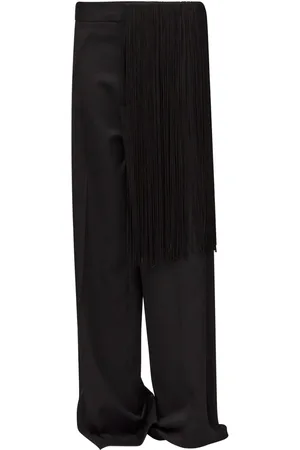 Maison Margiela Fringe-detailing flared trousers