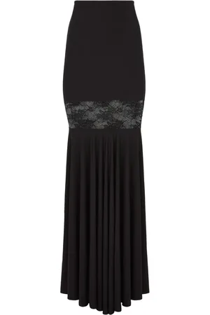 Nina Ricci Lace-panel maxi skirt