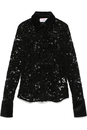 Chiara Ferragni Corded-lace shirt