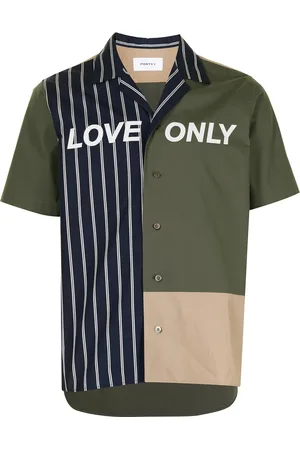 Ports V Love Only print panelled shirt