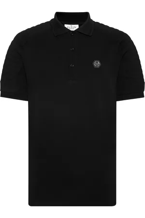 Philipp Plein Logo-appliqu?? cotton polo shirt