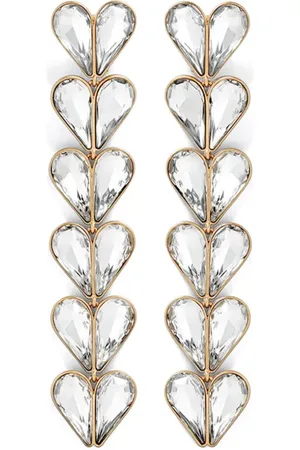 AREA Heart Drop crystal earrings