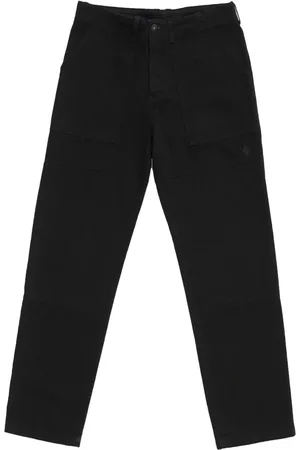 MARCELO BURLON Patchwork straight-legged trousers