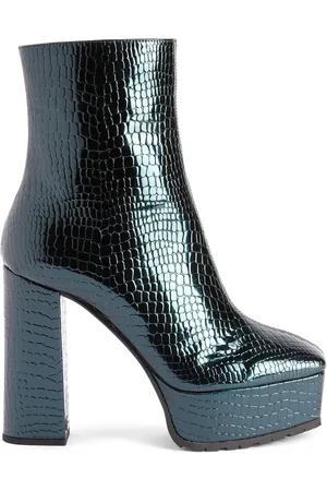 Giuseppe Zanotti Morgana 120mm crocodile-effect boots