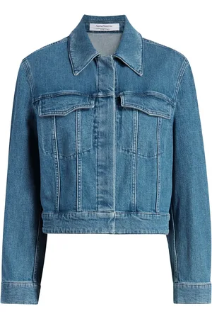 Another Tomorrow Seam-detail cropped jacket