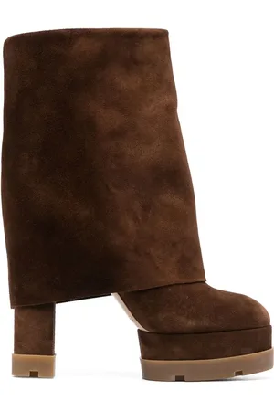 Casadei 150mm platform suede boots