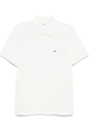 C.P. Company Logo-patch polo shirt
