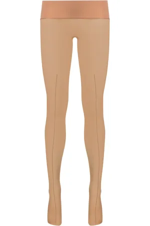MAISON CLOSE Logo-intarsia semi-sheer tights