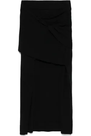 Totême Draped midi skirt