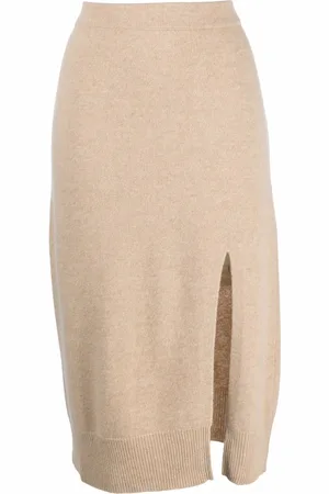 LORENA ANTONIAZZI Straight-leg knitted skirt