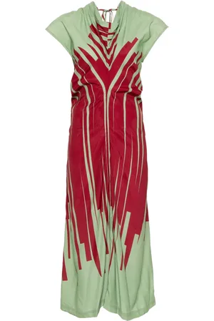 Colville Abstract-pattern crepe dress