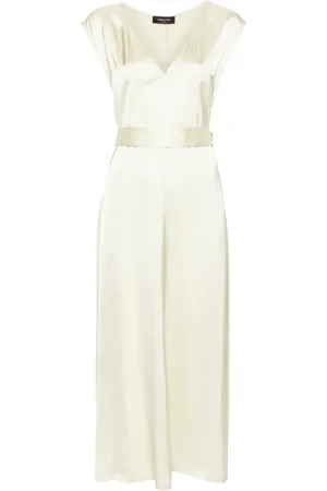 Fabiana Filippi Belted satin midi dress