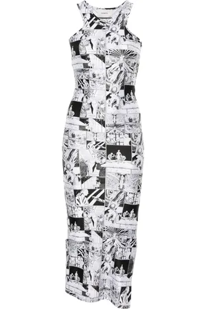 COPERNI Cartoon-print maxi dress