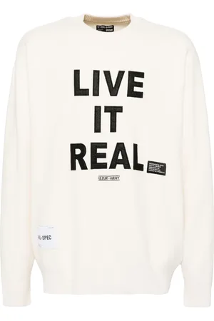 Izzue Appliqu?? slogan jumper