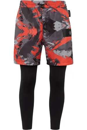Philipp Plein Camouflage-print layered track pants