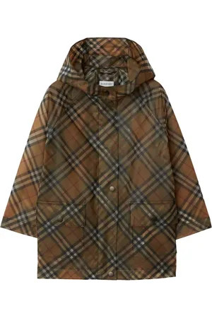Burberry Vintage Check pattern hooded parka