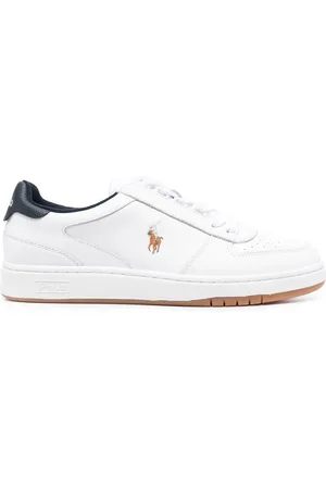 Ralph Lauren Court logo-embroidered sneakers