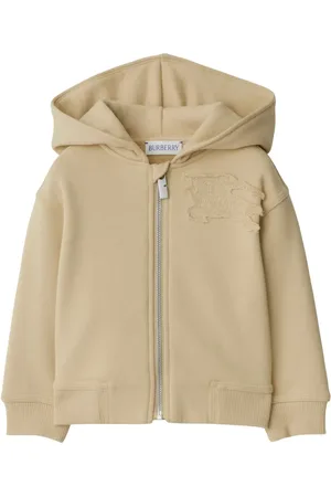 Burberry Equestrian Knight zipped cotton hoodie