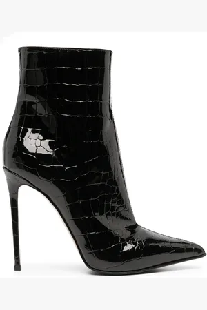 LE SILLA Eva 120mm crocodile-embossed boots
