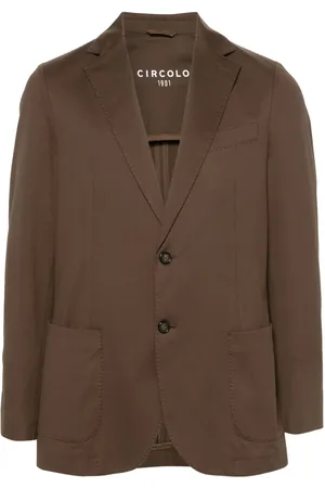 Circolo Single-breasted cotton blazer